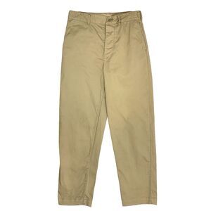 Alex Mill Women Button Fly Chino Khakis Flat Front Adjustable Side Button Size 6